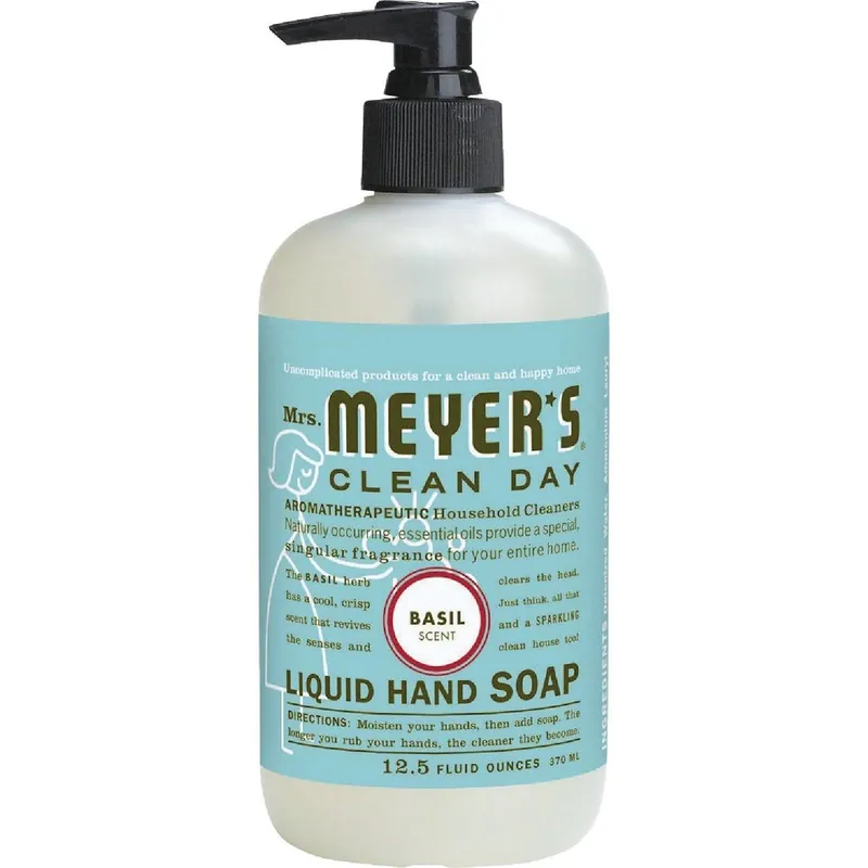 Mrs Meyers 14104 Clean Day Liquid Hand Soap 12.5 Oz Basil
