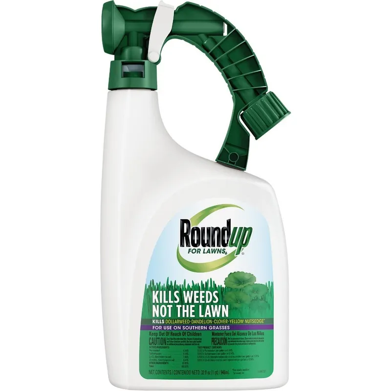 Roundup 5012408 Roundup For Lawns 32 Oz Ready To Spray Southern Formula Weed Killer