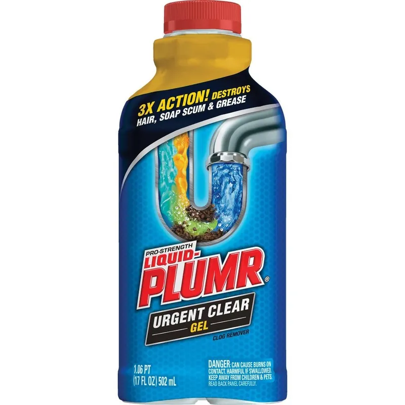 Liquid-Plumr 30548 Urgent Clear Pro-Strength Liquid Drain Cleaner