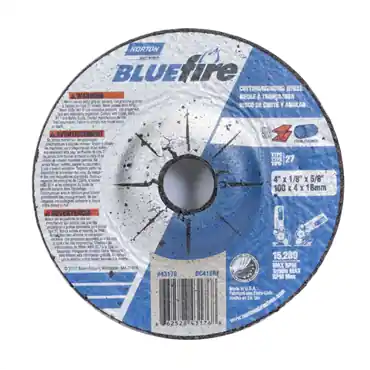 Norton 66252843178 BlueFire Zirconia Alumina Type 27 Grinding and Cutting Wheel
