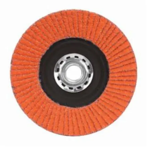 Norton 66254461066 Blaze Ceramic Alumina Extra Coarse Grit Arbor Thread Plastic Flat Flap Disc