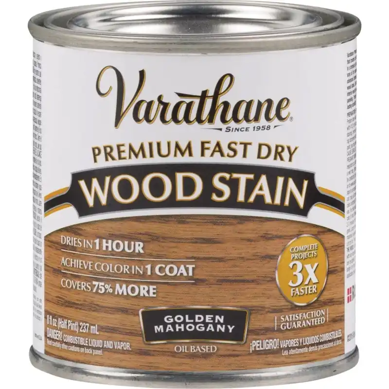 Varathane 262033 Fast Dry Golden Mahogany Urethane Modified Alkyd Interior Wood Stain 1/2 Pt.