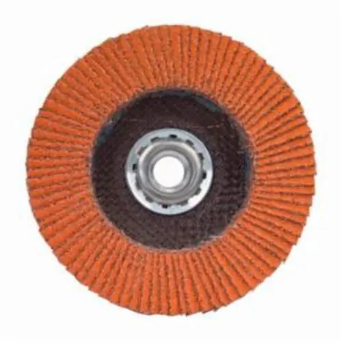 Norton 66261096435 Blaze Ceramic Alumina Coarse Grit Arbor Thread Fiberglass Flat Flap Disc