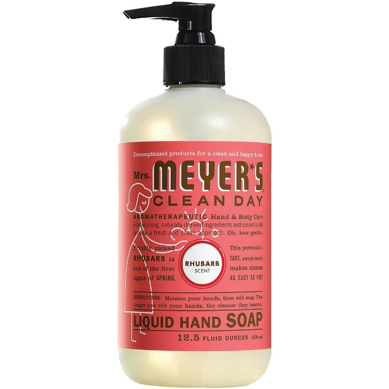 Mrs Meyers 17462 Rhubarb Liquid Hand Soap 12.5 Oz