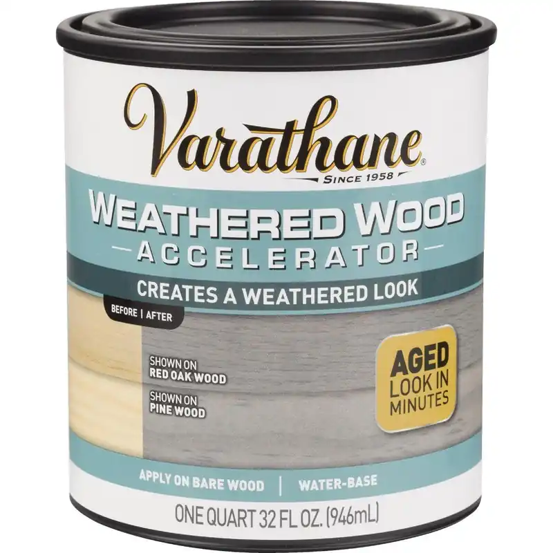Varathane 313835 Weathered Wood Accelerator Stain Gray 1 Qt. Replacement MPN