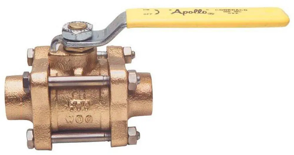 Apollo Valves 82A-240-01 82-200 Series 3 in. Bronze Full Port Solder 400# Ball Valve