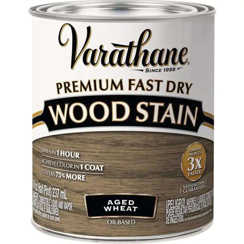 Varathane 333612 Aged Wheat Urethane Modified Alkyd Interior Wood Stain 1/2 Pt. Replacement MPN