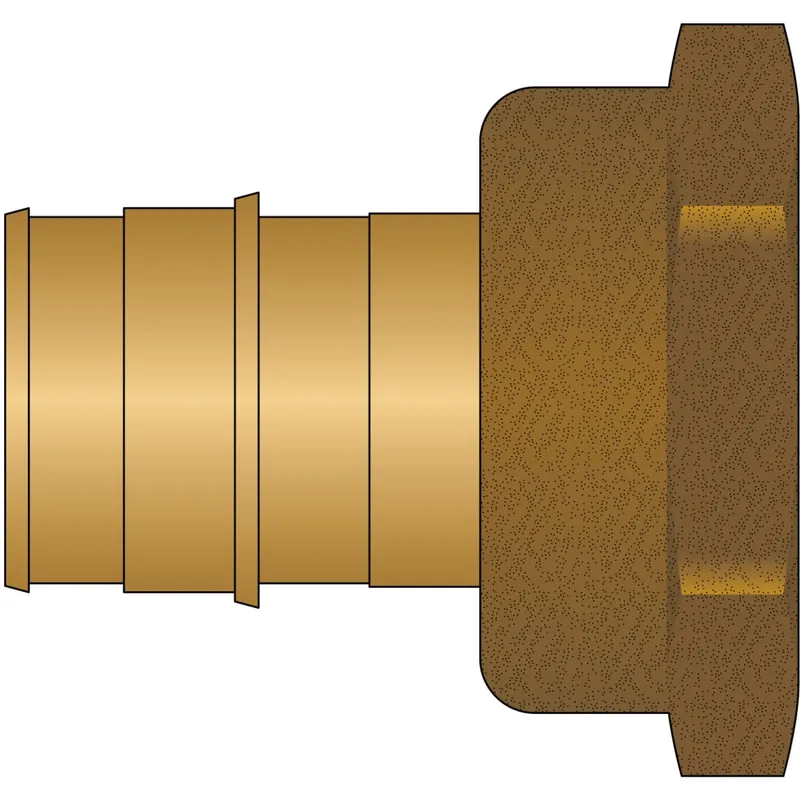 HeatLink EX27641NL 1-1/2 PEX F1960 × 1-1/2 Female Pipe Thread No Lead Brass Adapter