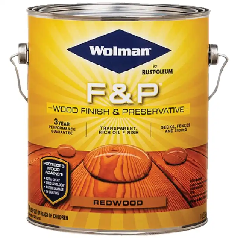 Wolman 14406 F&P Transparent Wood Finish And Preservative Redwood 1 Gal.