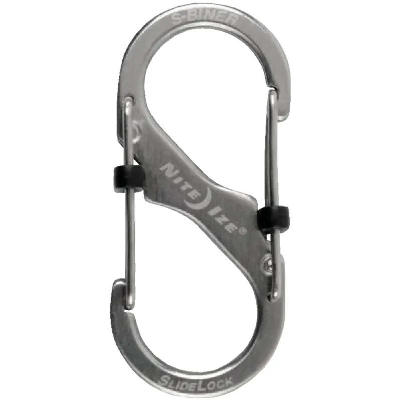 Nite Ize LSB2-11-R3 S-Biner Size 2 10 lb Capacity Stainless Steel S-Clip Key Ring