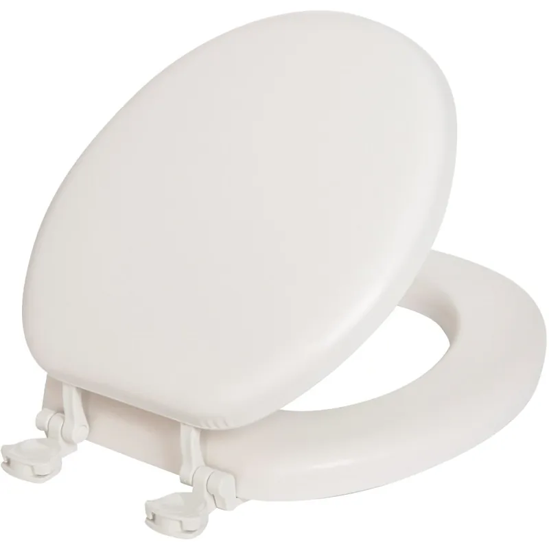 Mayfair 15EC_000 Round Closed Front Premium Soft White Toilet Seat