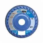 Norton 66623399140 BlueFire Zirconia Alumina Extra Coarse Grit Center Mount Plastic Flat Flap Disc