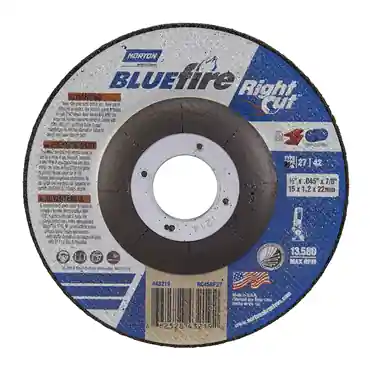 Norton 66252843223 BlueFire RightCut Type 27/42 Cut-Off Wheel