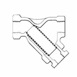 Spirax Sarco 57881 TBT Wye Strainer With #20 Mesh Screen, 3/4 in Nominal, 3.9 in Overall Length