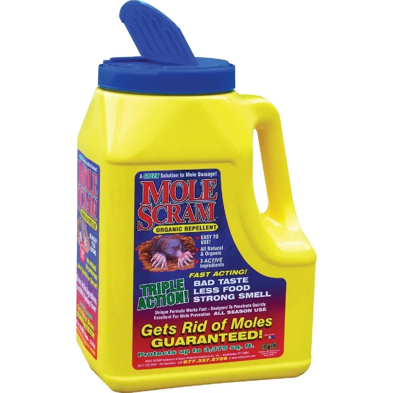 Scram 12040 Mole Scram 4.5 Lb Granular Organic Mole Repellent