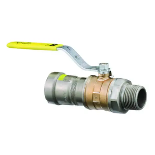 Viega 30670 1 x 1 MegaPressG x MegaPressG 125 PSI Bronze Locking Handle Ball Valve