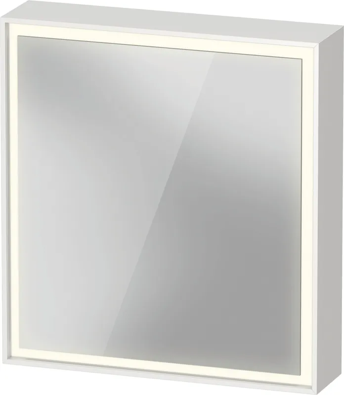 Duravit LC7550 L-Cube 25 5/8 x27 1/2 Left Hinge 1 Door LED Rectangular Medicine Cabinet