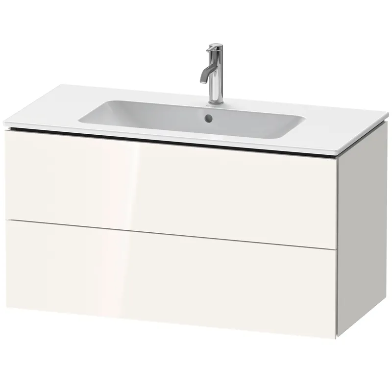 Duravit LC624202222 L-Cube 40 1/8 Wall Mount Two Drawer Single Vanity Cabinet
