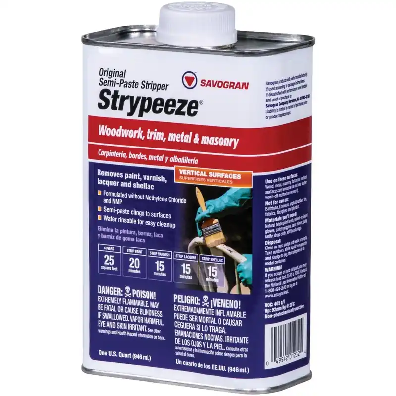 Savogran 01232 Strypeeze Quart Methylene Chloride Free Stripper