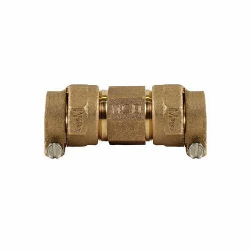 A.Y. McDonald 5131-205 3/4 in. CTS Compression Brass Straight Coupling