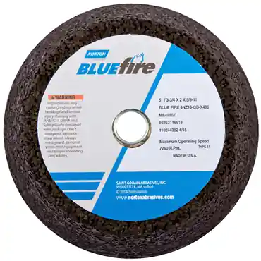 Norton 66253146918 BlueFire 4NV Type 11 Non-Reinf Portable Snagging Wheel