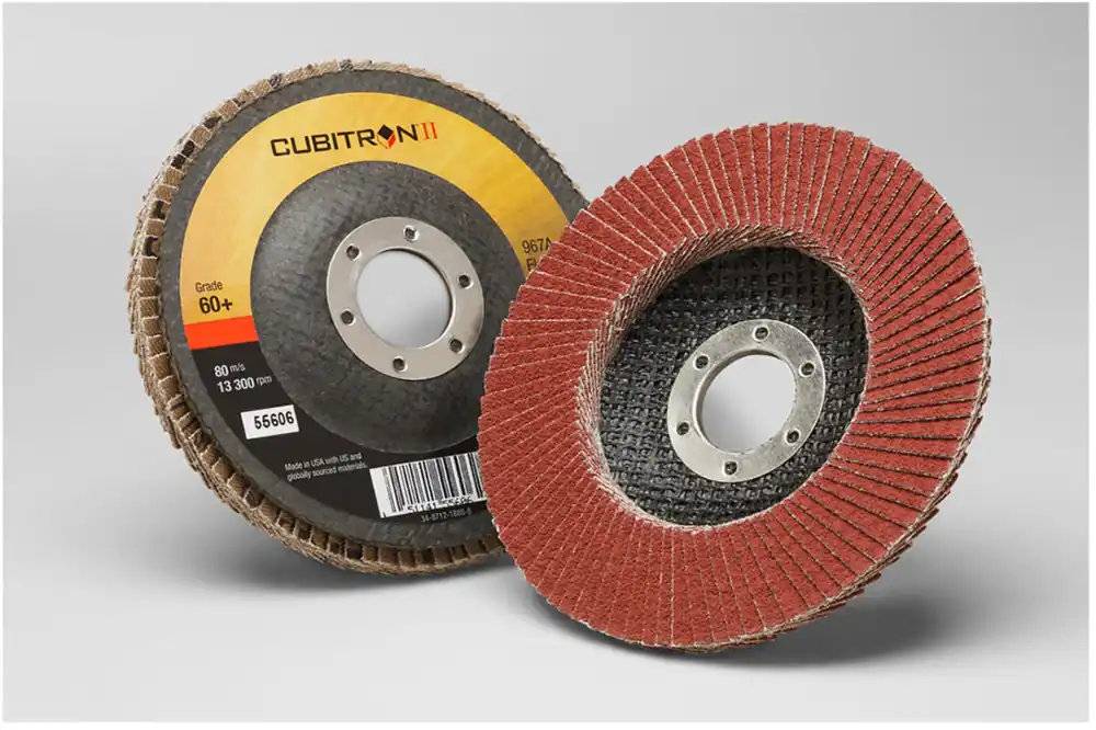 3M 7000148182 Cubitron II Flap Disc 967A 60+ (4-1/2 in x 7/8 in) Replacement MPN