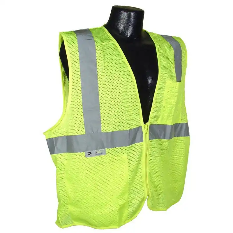 Radians SV2ZGM2X Radwear XXL Size Economy Mesh Safety Vest with Zipper