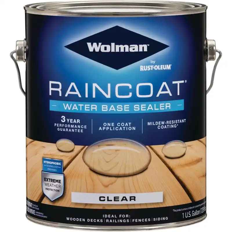 Wolman 288339 RainCoat Water-Based Repellent Clear 1 Gal.