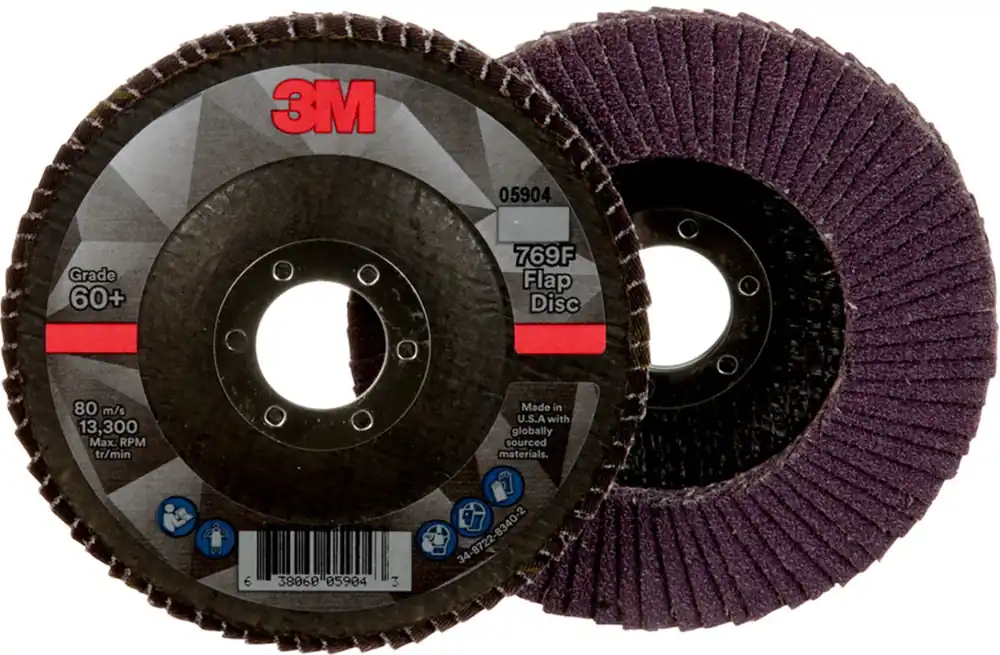 3M 7100178023 4 1/2 X 7/8 60+ Grit Type 27 Flap Disc
