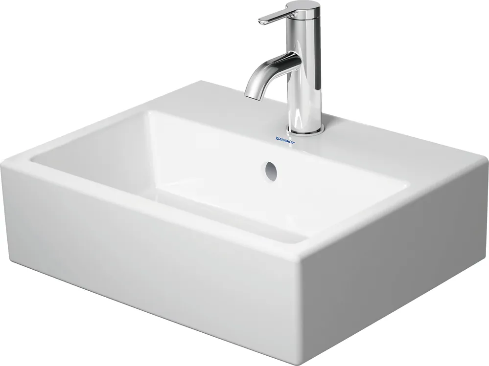 Duravit 0724450000 Vero 15 3/4 Rectangular Wall Mounted Sink