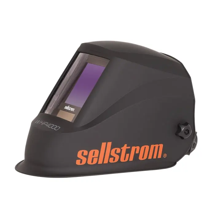 sellstrom S26400 Premium Lightweight Welding Helmet with Extra Large Blue Lens Technology Variable ADF