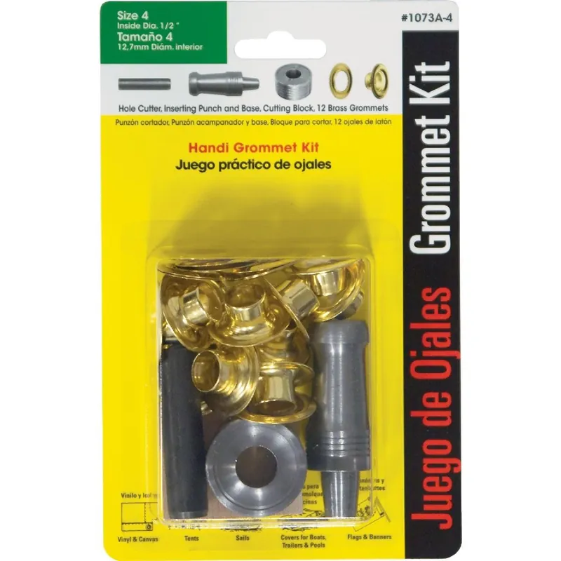 Lord & Hodge 1073A-4 Brass Grommet Kit