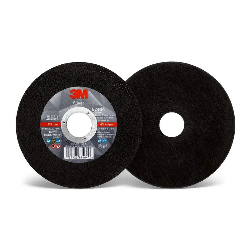 3M 7100139226 4 1/2 X 0.04 X 7/8 Silver Cut-Off Wheel