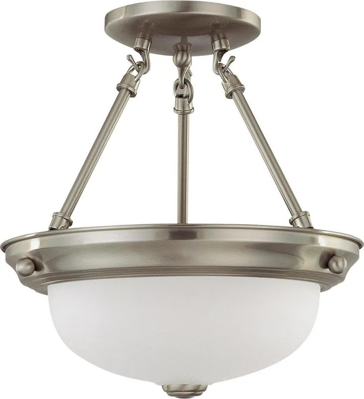 NUVO 60-3244 60W 2-Light Semi-Flushmount Ceiling Light