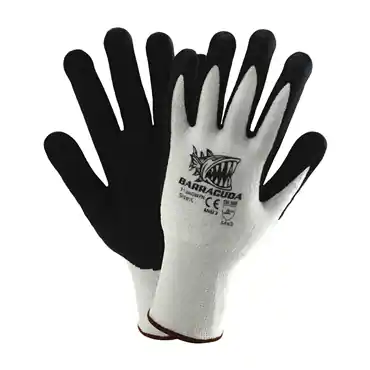 PIP 713HGWFN/M White Knit Wrist Cuff Nitrile Medium Cut-Resistant Gloves