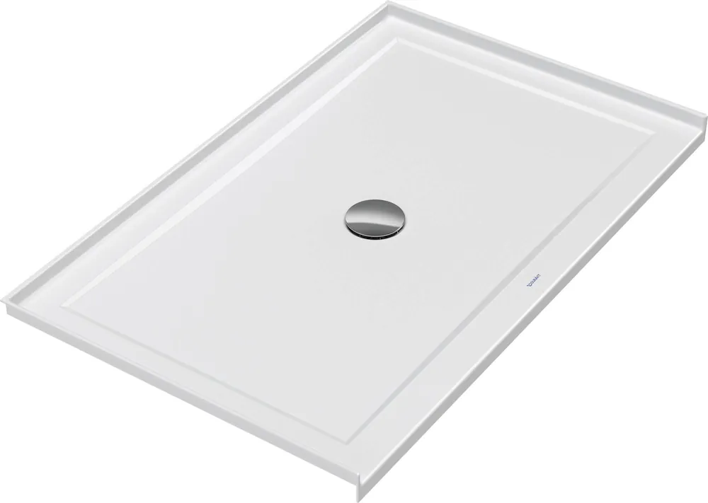 Duravit 7.20253E+14 Architec 48 x 30 Rectangular Acrylic Single Threshold Shower Base
