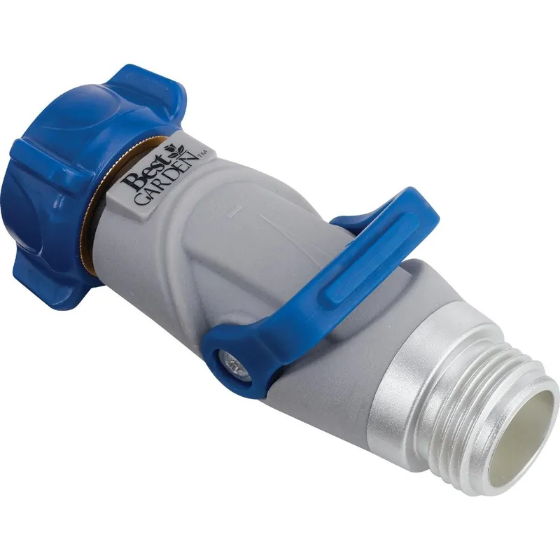 Best Garden 37090-P Plastic Hose Shutoff Valve with Thumb Control