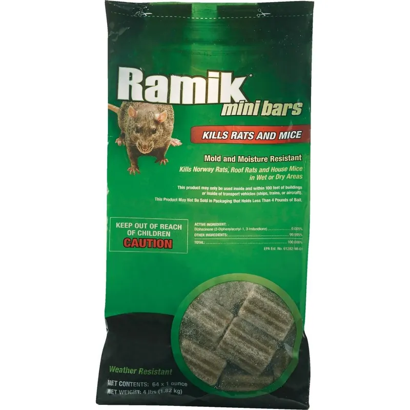 Ramik 116331 Bar Rat And Mouse Poison 4 Lb.