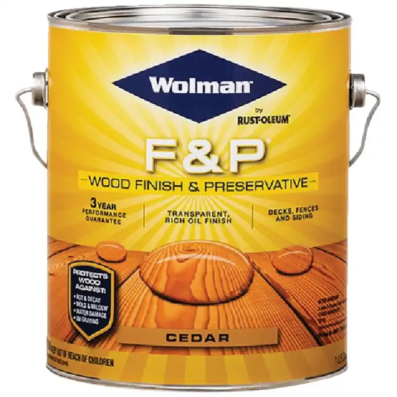 Wolman 14416 F&P Transparent Wood Finish And Preservative Cedar 1 Gal. Replacement MPN