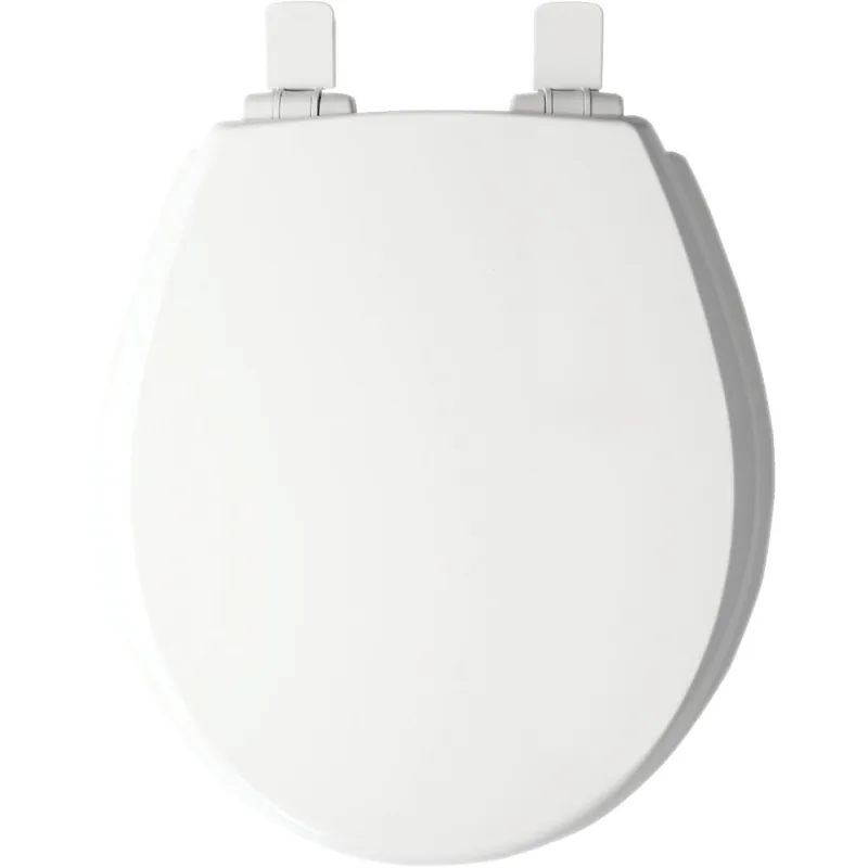 Mayfair 47SLOW000 Kendall Round Closed Front WhisperClose White Enameled Wood Toilet Seat