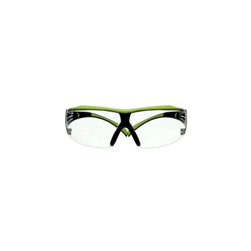 3M 7100180045 SecureFit 400 Series Safety Glasses Green/Black Clear Anti-Fog/Anti-Scratch Lens