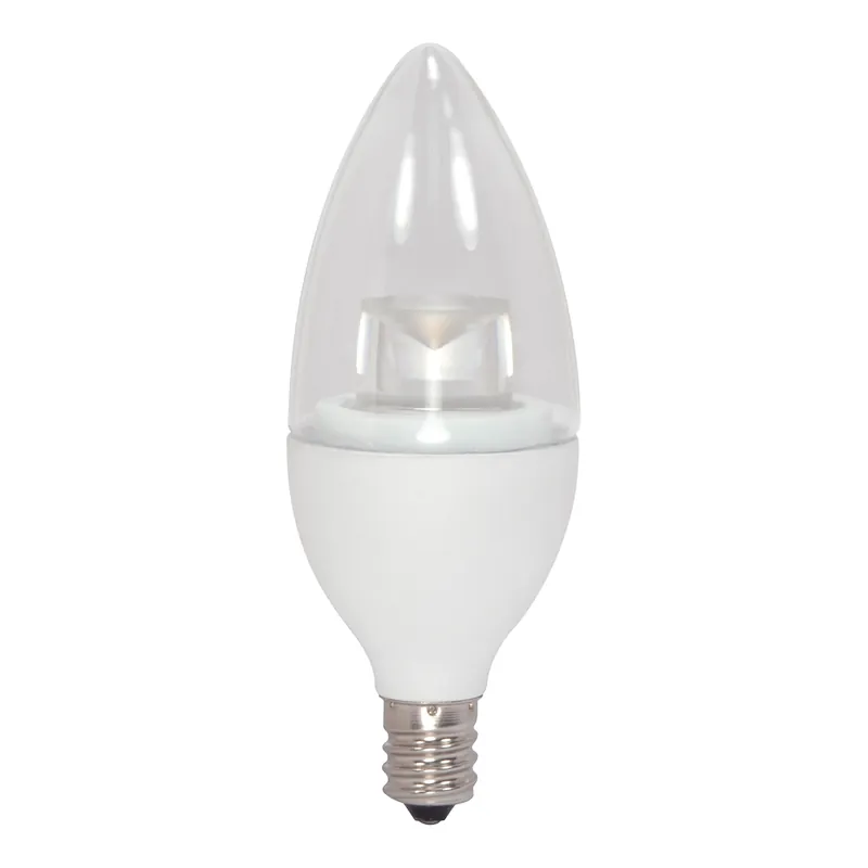 Satco S8952 4.5 Watt B11 LED 3000K Candelabra base 120 Volt