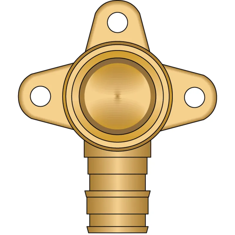 HeatLink EX28305NL 1/2 PEX F1960 x 1/2 Female Pipe Thread Drop Ear No Lead Brass Elbow