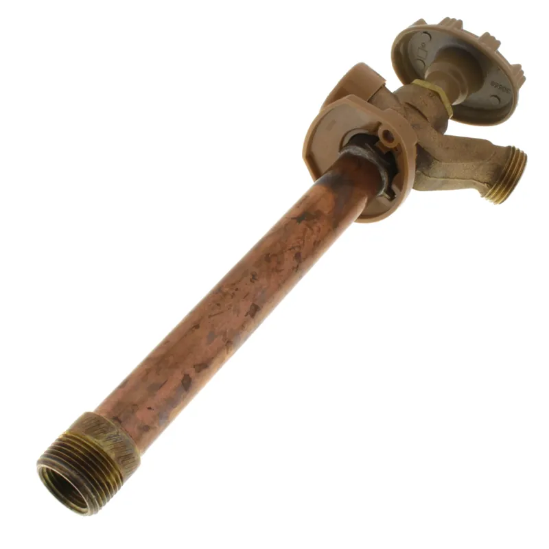 Woodford 19P-6 Model 19 6 1/2 FPT x 3/4 MPT Inlet Anti-Siphon Wall Faucet w/ Metal Handle