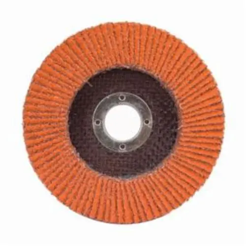 Norton 66261020628 Blaze Ceramic Alumina Extra Coarse Grit Center Mount Fiberglass Flat Flap Disc