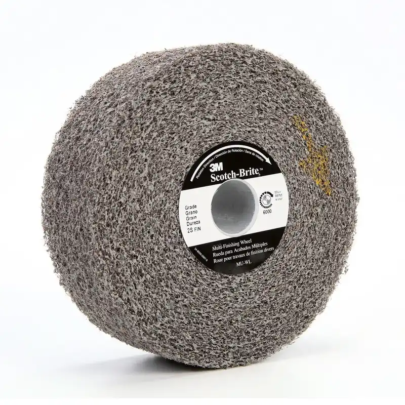 3M 7010329226 8 X 6 X 3 Medium Grade Silicon Carbide Scotch-Brite Gray Disc