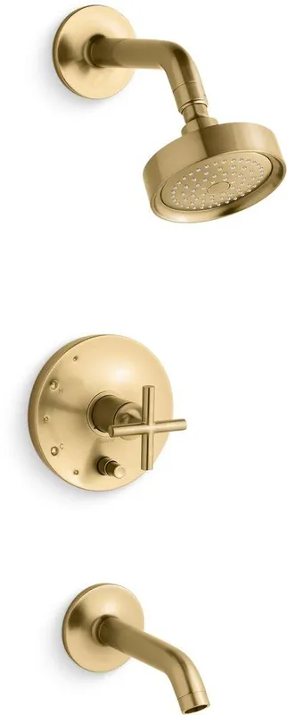 KOHLER T14420-3-2MB Purist One Handle Single Function Bathtub & Shower Faucet
