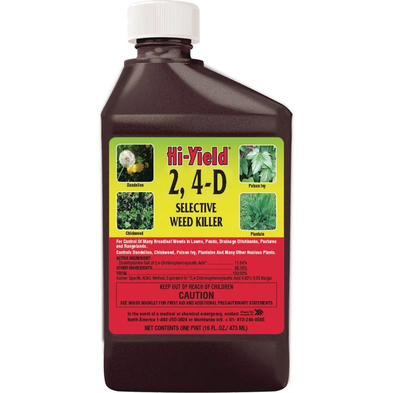 Hi-Yield 21414 2, 4-D 16 Oz. Concentrate Selective Weed Killer