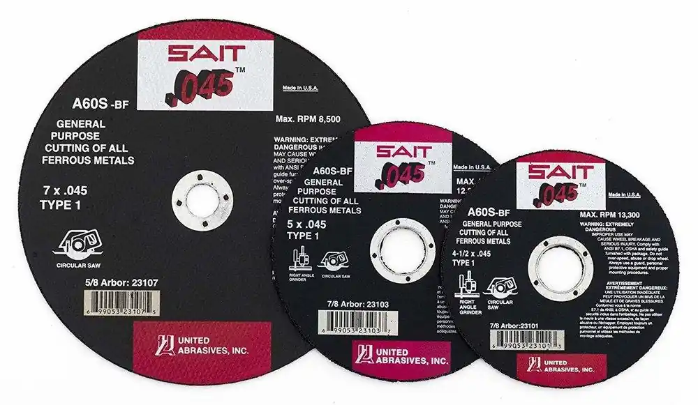 United Abrasives 23101 4-1/2 in. High Speed Cut-Off Wheel - A60S