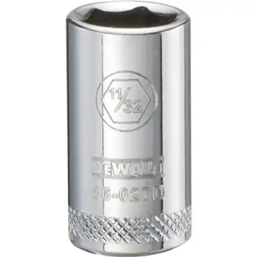 DeWalt DWMT86027OSP 1/4 in Drive Polished Chrome Standard Socket